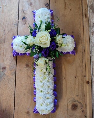 Purple & White Cross