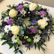 Lilac and white wreath