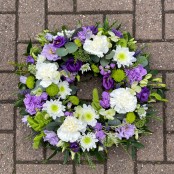 Lilac and white wreath